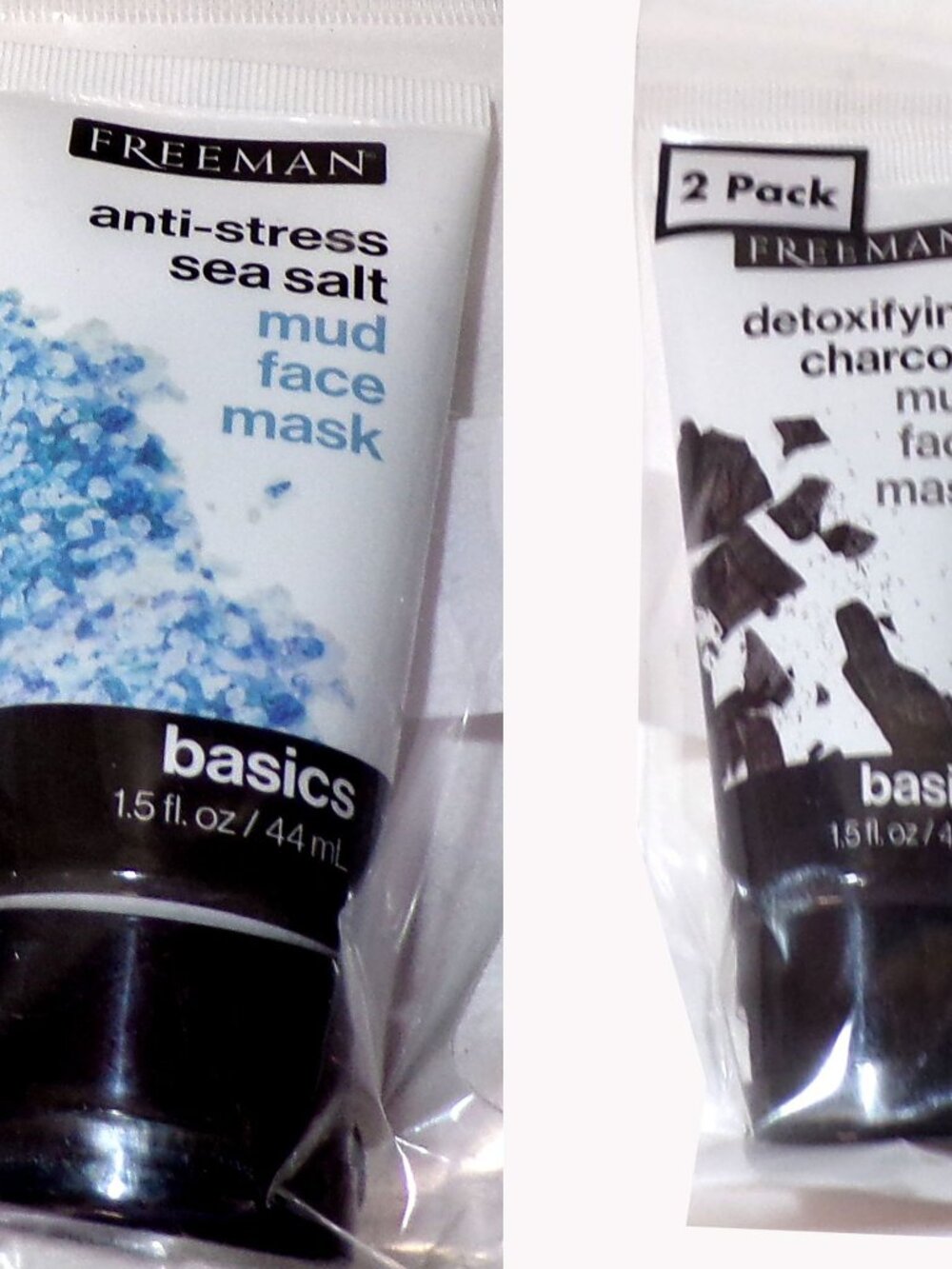Freeman Basics Detoxifying Charcoal & Sea Salt Mud Face Mask 1.5 oz. (Set)
